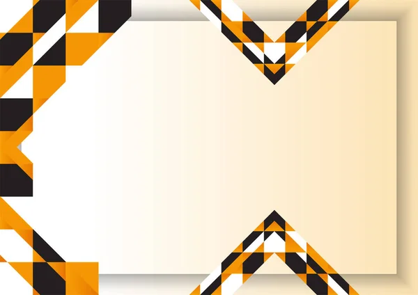Abstract Colorful Blue Yellow Orange Geometric Memphis Curve Presentation Background — стоковый вектор