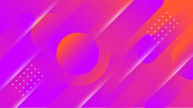 Soyut pembe pembe turuncu şekiller sunum arka planı. Gradyan dinamik çizgiler arka plan. Modern mozaik mavi turuncu renkli geometrik tasarım arka planı