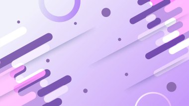 Soyut renkli mor şekiller sunum arkaplanı. Gradyan dinamik çizgiler arka plan. Modern mozaik mavi turuncu renkli geometrik tasarım arka planı