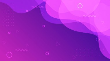 Soyut pembe şekiller sunum arkaplanı. Gradyan dinamik çizgiler arka plan. Modern mozaik mavi turuncu renkli geometrik tasarım arka planı