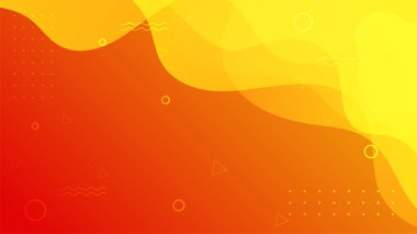 Soyut renkli turuncu şekiller sunum arka planı. Gradyan dinamik çizgiler arka plan. Modern mozaik mavi turuncu renkli geometrik tasarım arka planı