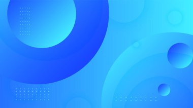 Soyut mavi şekiller sunum arkaplanı. Gradyan dinamik çizgiler arka plan. Modern mozaik mavi turuncu renkli geometrik tasarım arka planı