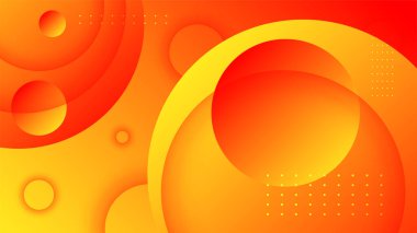 Soyut turuncu sarı şekiller sunum arkaplanı. Gradyan dinamik çizgiler arka plan. Modern mozaik mavi turuncu renkli geometrik tasarım arka planı