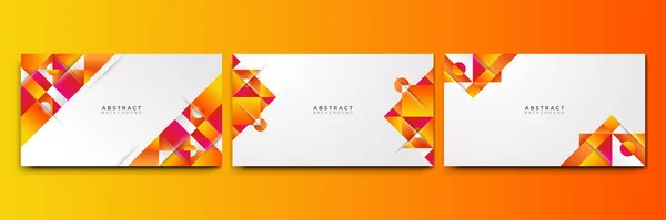 Abstract Colorful Shapes Presentation Background Gradient Dynamic Lines Background Modern — Stok Vektör