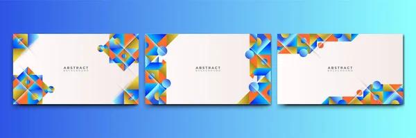 Abstract Colorful Shapes Presentation Background Gradient Dynamic Lines Background Modern — Stok Vektör