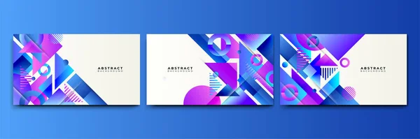 Abstract Colorful Shapes Presentation Background Gradient Dynamic Lines Background Modern — 스톡 벡터