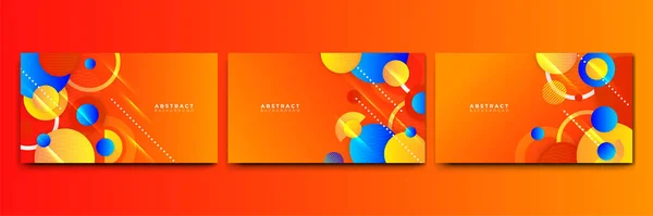 Abstract Colorful Shapes Presentation Background Gradient Dynamic Lines Background Modern — ストックベクタ