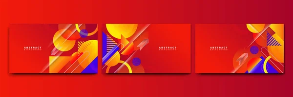 Abstract Colorful Shapes Presentation Background Gradient Dynamic Lines Background Modern — 图库矢量图片