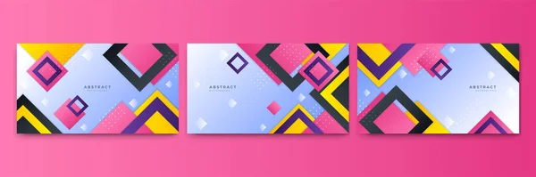 Abstract Colorful Shapes Presentation Background Gradient Dynamic Lines Background Modern — Vector de stock