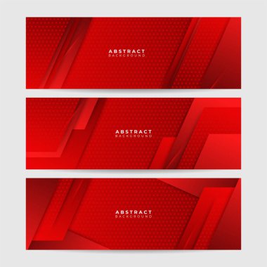 Soyut kırmızı metalik karbon nötr ışık örtüsü örgü tasarımı modern lüks fütüristik teknoloji arka planı. Oyun teknolojisi geniş pankart vektör illüstrasyonu.