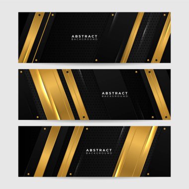 Soyut siyah metalik karbon nötr ışık örtüsü örgü tasarımı modern lüks fütüristik teknoloji arka planı. Oyun teknolojisi geniş pankart vektör illüstrasyonu.