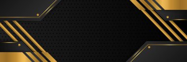 Soyut siyah metalik karbon nötr ışık örtüsü örgü tasarımı modern lüks fütüristik teknoloji arka planı. Oyun teknolojisi geniş pankart vektör illüstrasyonu.