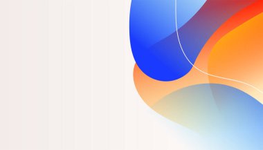 Modern renkli soyut arka plan. Pankart, poster, el ilanı, sunum geçmişi, kartvizit, kapak ve şablon için tasarım. Vektör illüstrasyonu