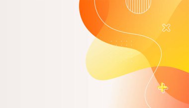 Modern renkli turuncu soyut arka plan. Pankart, poster, el ilanı, sunum geçmişi, kartvizit, kapak ve şablon için tasarım. Vektör illüstrasyonu