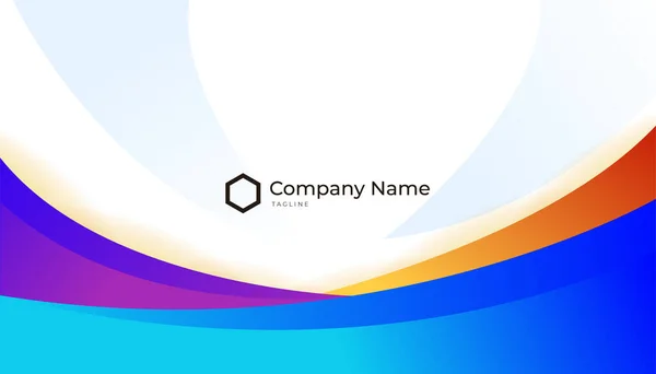 Modern Creative Clean Colorful Business Card Design Template Luxury Elegant — ストックベクタ