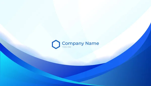 Modern Creative Clean Colorful Blue Business Card Design Template Luxury — 스톡 벡터