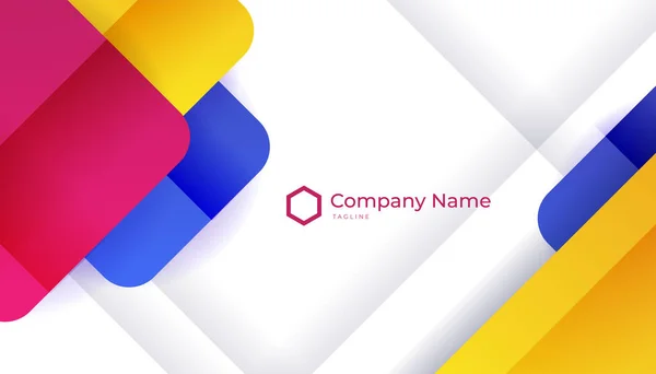 Modern Creative Clean Colorful Business Card Design Template Luxury Elegant — Stock vektor