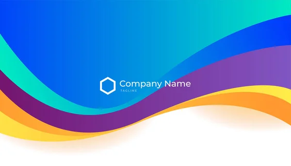 Modern Creative Clean Colorful Business Card Design Template Luxury Elegant — Image vectorielle