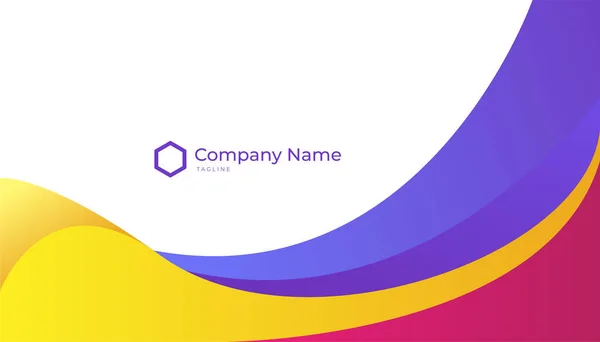 Modern Creative Clean Colorful Business Card Design Template Luxury Elegant — Διανυσματικό Αρχείο