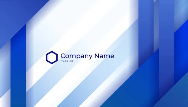 Modern Creative Clean Colorful Blue Business Card Design Template Luxury - Stok Vektor