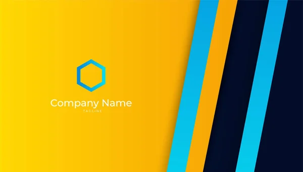 Modern Creative Clean Colorful Business Card Design Template Luxury Elegant — 스톡 벡터