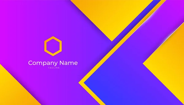 Modern Creative Clean Colorful Business Card Design Template Luxury Elegant — Archivo Imágenes Vectoriales