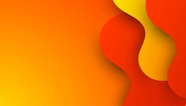 Modern Colorful Orange Abstract Background Design Banner Poster Flyer Presentation — ストックベクタ
