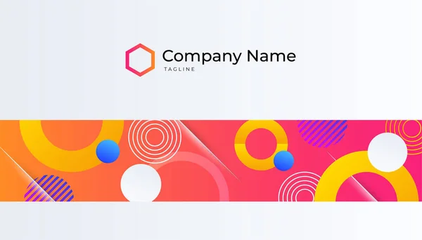 Modern Creative Clean Colorful Business Card Design Template Luxury Elegant — Vector de stock