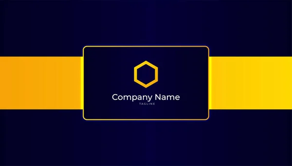 Modern Creative Clean Colorful Business Card Design Template Luxury Elegant — Stockový vektor