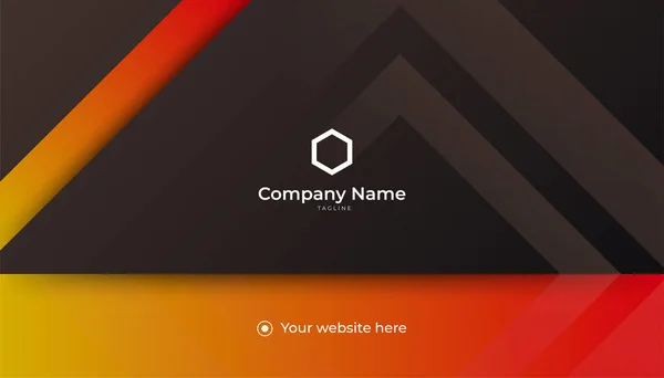 Modern Creative Clean Colorful Business Card Design Template Luxury Elegant — Διανυσματικό Αρχείο