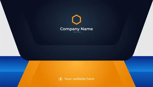 Modern Creative Clean Colorful Business Card Design Template Luxury Elegant — Vetor de Stock