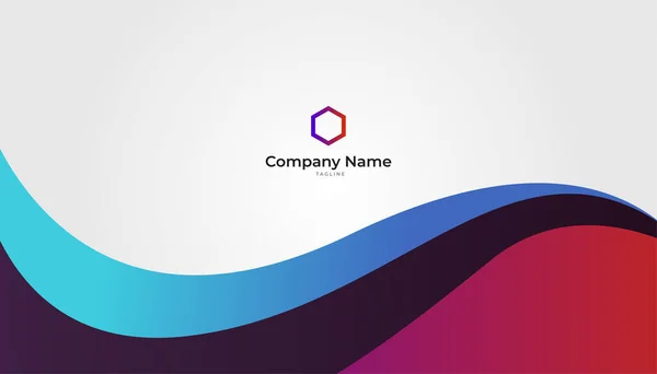 Modern Creative Clean Colorful Business Card Design Template Luxury Elegant — 图库矢量图片