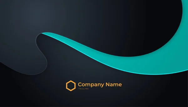 Modern Creative Clean Colorful Business Card Design Template Luxury Elegant — Διανυσματικό Αρχείο