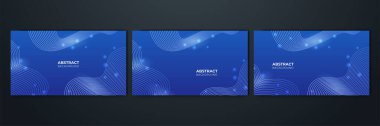 Modern dark blue abstract background paper shine and layer element vector for presentation design. Suit for business, corporate, institution, party, festive, seminar, and talks.