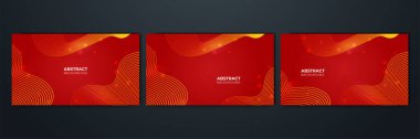 Modern red abstract background paper shine and layer element vector for presentation design. Suit for business, corporate, institution, party, festive, seminar, and talks.