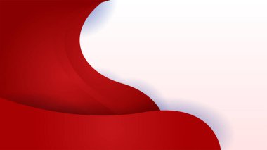 Modern red abstract background paper shine and layer element vector for presentation design. Suit for business, corporate, institution, party, festive, seminar, and talks.