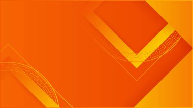 Modern orange yellow abstract background paper shine and layer element vector for presentation design. Suit for business, corporate, institution, party, festive, seminar, and talks.