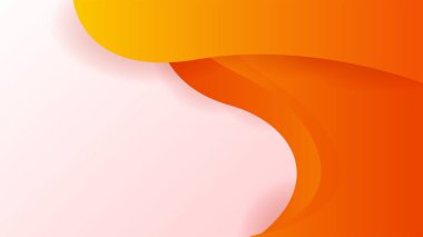 Modern orange yellow abstract background paper shine and layer element vector for presentation design. Suit for business, corporate, institution, party, festive, seminar, and talks.