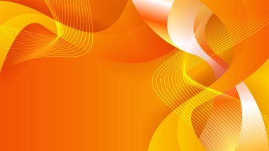 Modern orange yellow abstract background paper shine and layer element vector for presentation design. Suit for business, corporate, institution, party, festive, seminar, and talks.