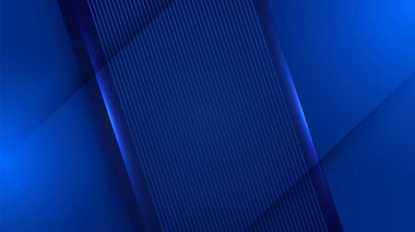 Modern dark blue abstract background paper shine and layer element vector for presentation design. Suit for business, corporate, institution, party, festive, seminar, and talks.