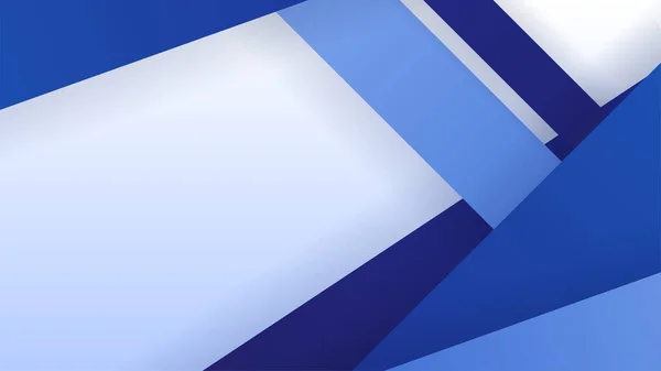 Modern Dark Blue Abstract Background Paper Shine Layer Element Vector — Stockový vektor