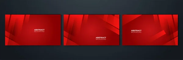 Modern Red Abstract Background Paper Shine Layer Element Vector Presentation — Stock vektor