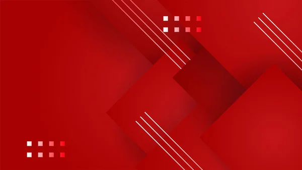 Modern Red Abstract Background Paper Shine Layer Element Vector Presentation — Vetor de Stock