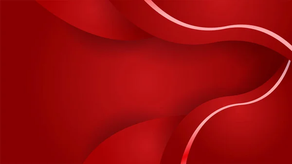 Modern Red Abstract Background Paper Shine Layer Element Vector Presentation — Stockvektor