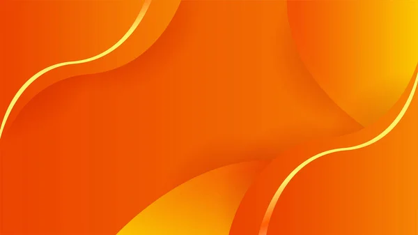 Modern Orange Yellow Abstract Background Paper Shine Layer Element Vector — Vector de stock
