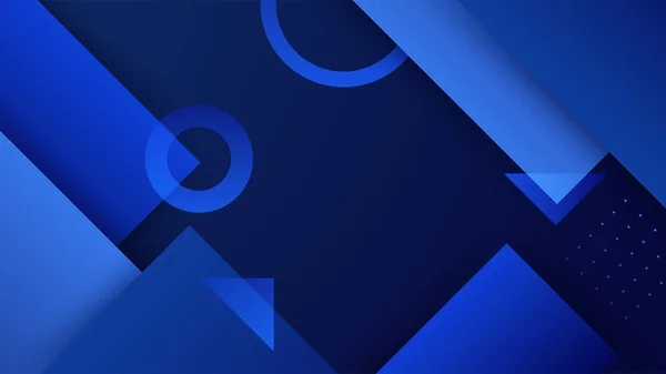 Modern Dark Blue Abstract Background Paper Shine Layer Element Vector — Stockový vektor