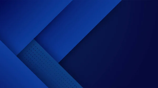 Modern Dark Blue Abstract Background Paper Shine Layer Element Vector — Image vectorielle