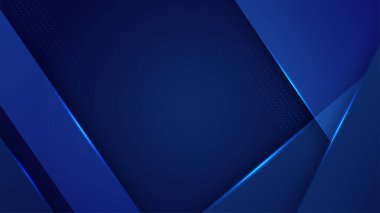 Modern dark blue abstract background paper shine and layer element vector for presentation design. Suit for business, corporate, institution, party, festive, seminar, and talks.