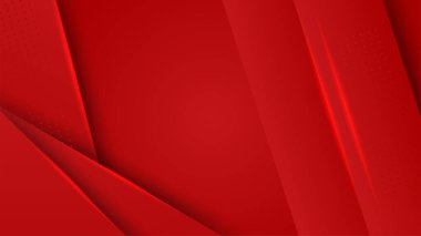 Modern red abstract background paper shine and layer element vector for presentation design. Suit for business, corporate, institution, party, festive, seminar, and talks.