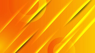 Modern orange yellow abstract background paper shine and layer element vector for presentation design. Suit for business, corporate, institution, party, festive, seminar, and talks.